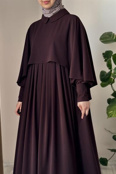 Pelerinli Elbise - Acı kahve