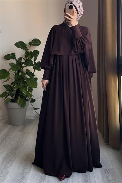 Pelerinli Elbise - Acı kahve