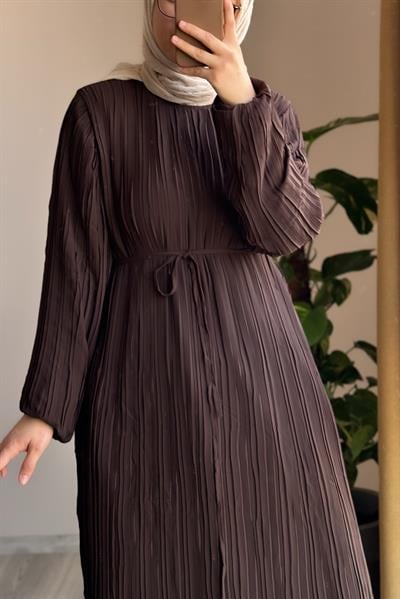 Piruze Elbise - Kahve