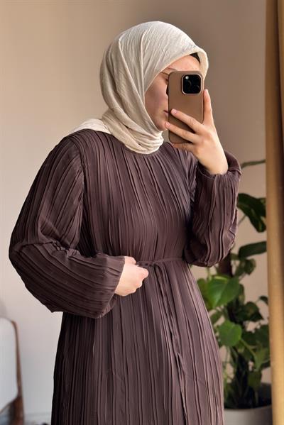 Piruze Elbise - Kahve