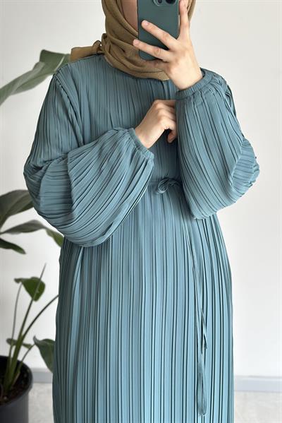 Piruze Elbise - Mint yeşil