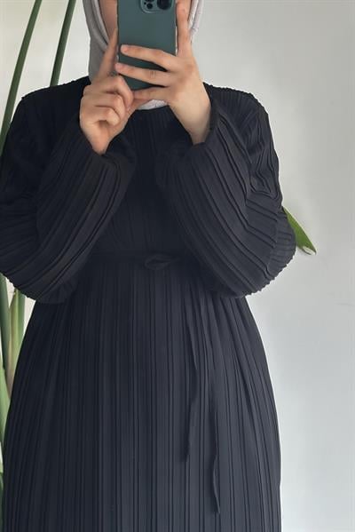 Piruze Elbise - Siyah