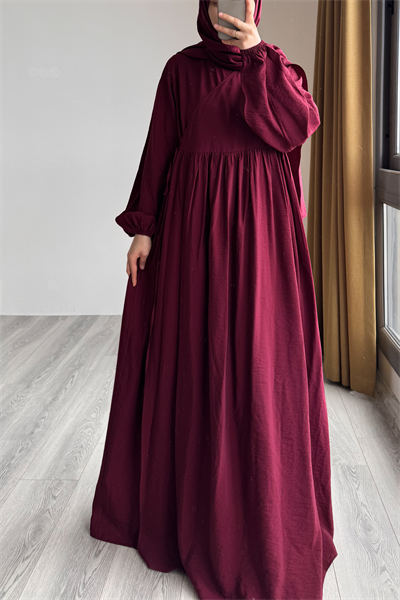 Robalı Modal Namazlık Takım - Bordo