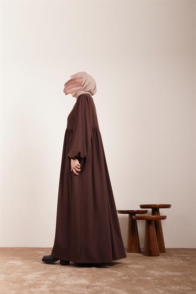 Robalı Triko Ferace - Acı kahve