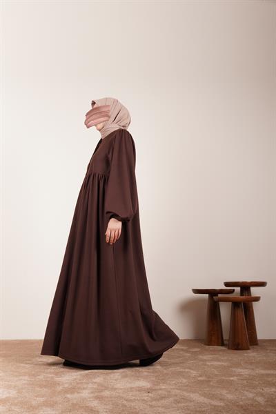 Robalı Triko Ferace - Acı kahve