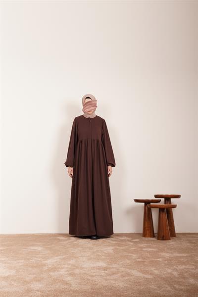 Robalı Triko Ferace - Acı kahve