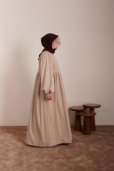 Robalı Triko Ferace - Bej