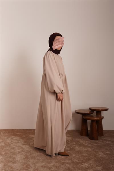 Robalı Triko Ferace - Bej