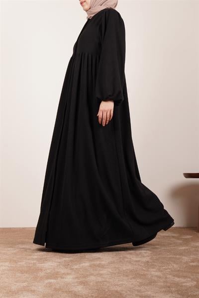 Robalı Triko Ferace - Siyah