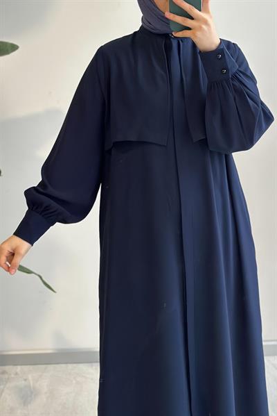 Rüzgarlıklı Ferace - Lacivert