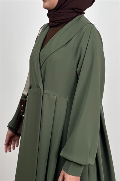 Şal Yaka Ferace - Çağla yeşil