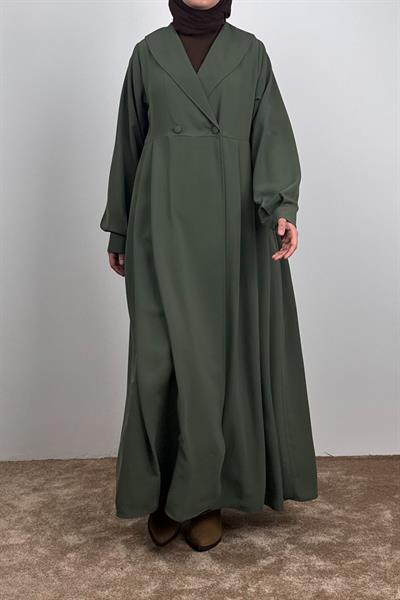 Şal Yaka Ferace - Çağla yeşil