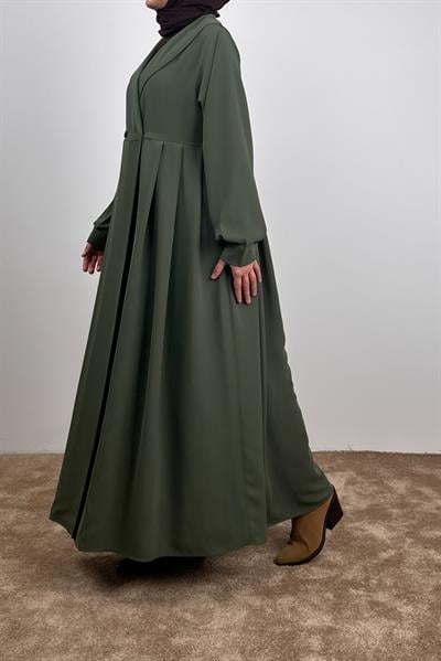 Şal Yaka Ferace - Çağla yeşil