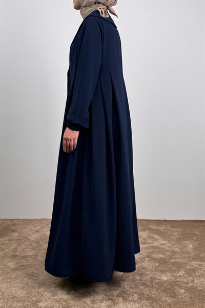 Şal Yaka Ferace - Lacivert