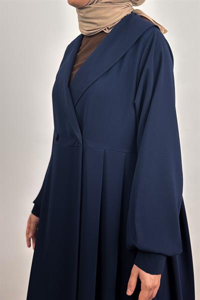 Şal Yaka Ferace - Lacivert