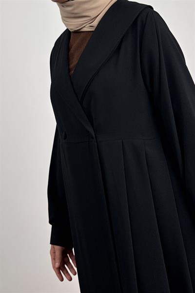 Şal Yaka Ferace - Siyah