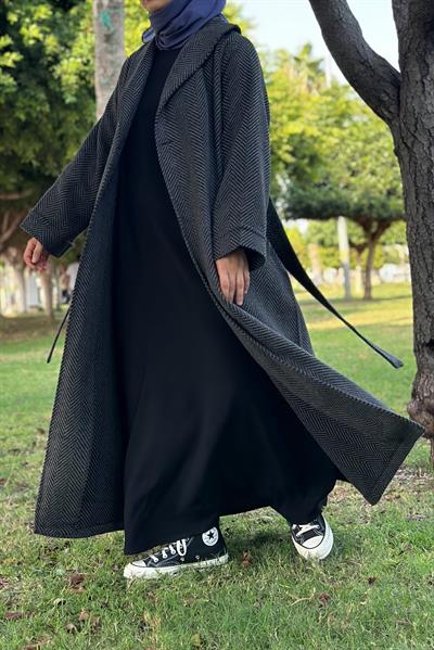 Şal Yaka Kaban - Füme
