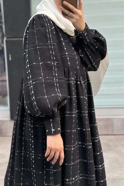 Şanel Kışlık Elbise - Siyah