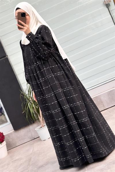 Şanel Kışlık Elbise - Siyah