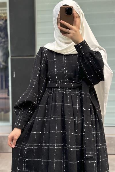 Şanel Kışlık Elbise - Siyah