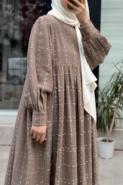 Şanel Kışlık Elbise - Vizon