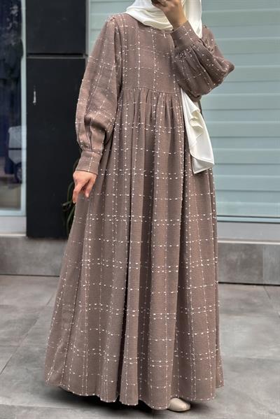 Şanel Kışlık Elbise - Vizon