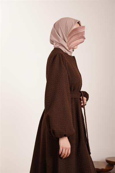 Şanel Kışlık Ferace - Acı kahve