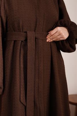 Şanel Kışlık Ferace - Acı kahve