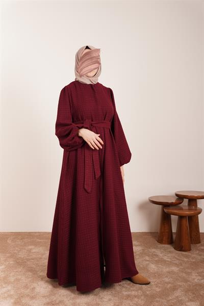 Şanel Kışlık Ferace - Bordo