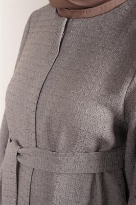 Şanel Kışlık Ferace - Gri