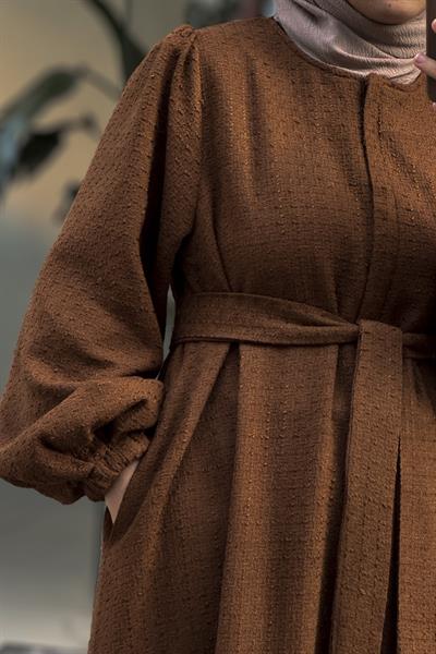 Şanel Kışlık Ferace - Kahve