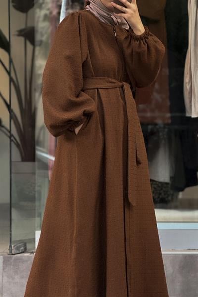 Şanel Kışlık Ferace - Kahve