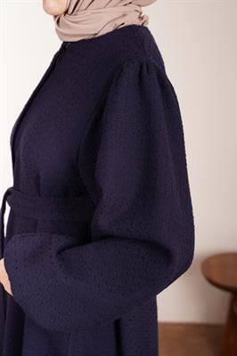 Şanel Kışlık Ferace - Lacivert