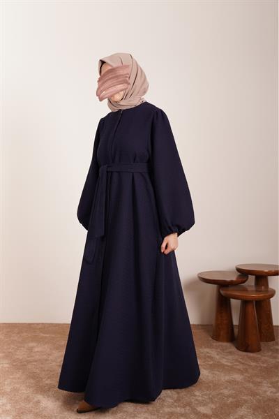 Şanel Kışlık Ferace - Lacivert