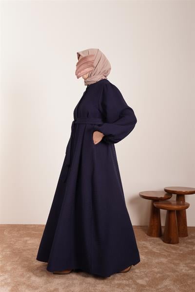 Şanel Kışlık Ferace - Lacivert