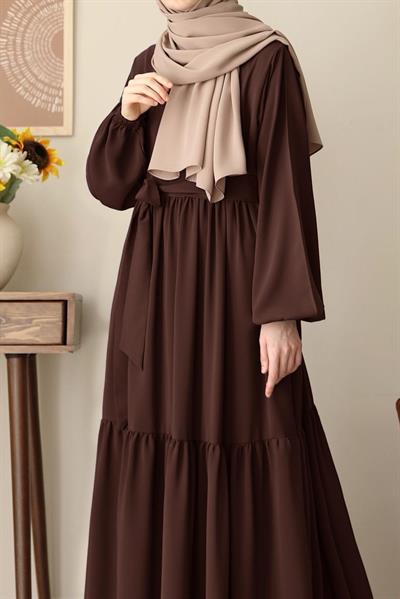 Seyyale Elbise - Acı kahve