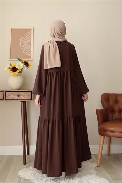 Seyyale Elbise - Acı kahve