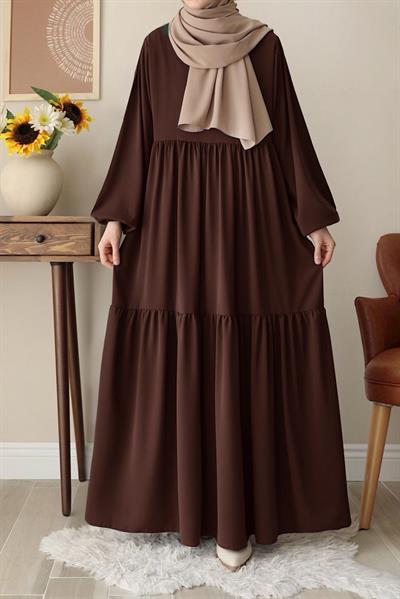 Seyyale Elbise - Acı kahve