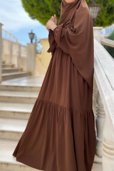 Seyyale Elbise - Açık kahve