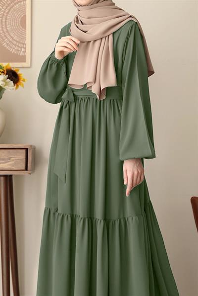 Seyyale Elbise - Çağla yeşil