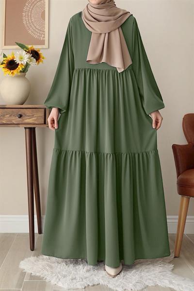 Seyyale Elbise - Çağla yeşil
