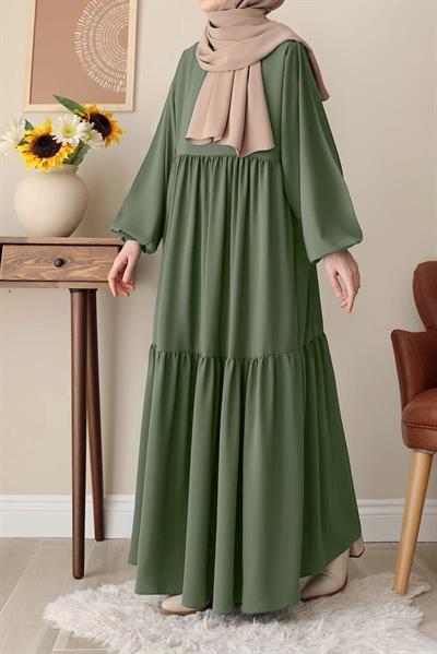 Seyyale Elbise - Çağla yeşil