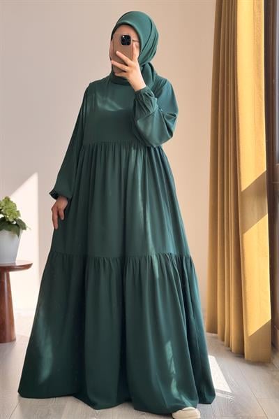 Seyyale Elbise - Çam yeşili