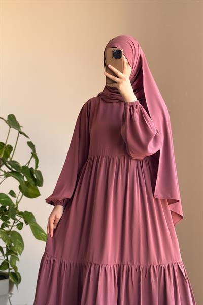 Seyyale Elbise - Gül kurusu