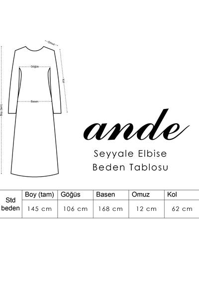 Seyyale Elbise - Gül kurusu