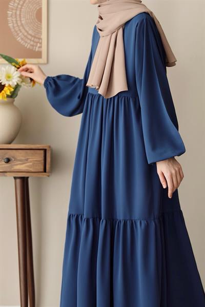 Seyyale Elbise - İndigo mavi
