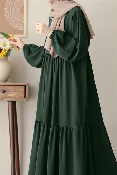 Seyyale Elbise - Zümrüt yeşil