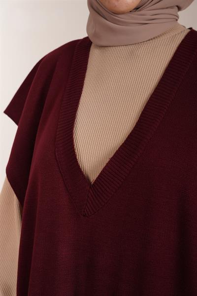 Süveter Tunik - Bordo
