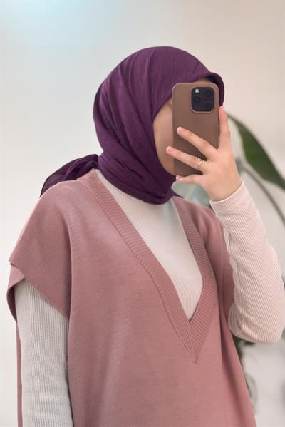 Süveter Tunik - Gül kurusu