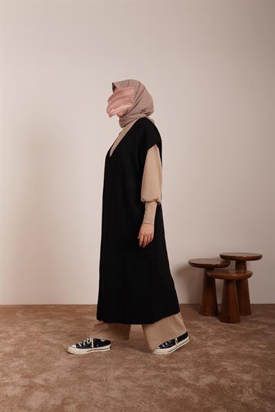 Süveter Tunik - Siyah